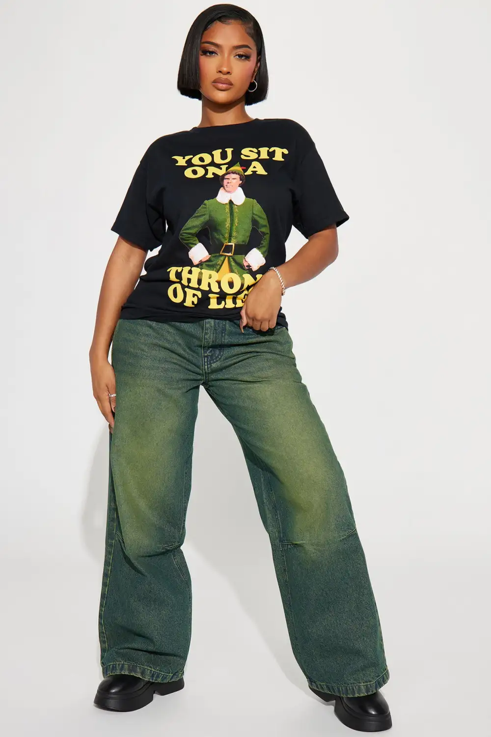 Throne Of Lies Elf Graphic Tee - Black