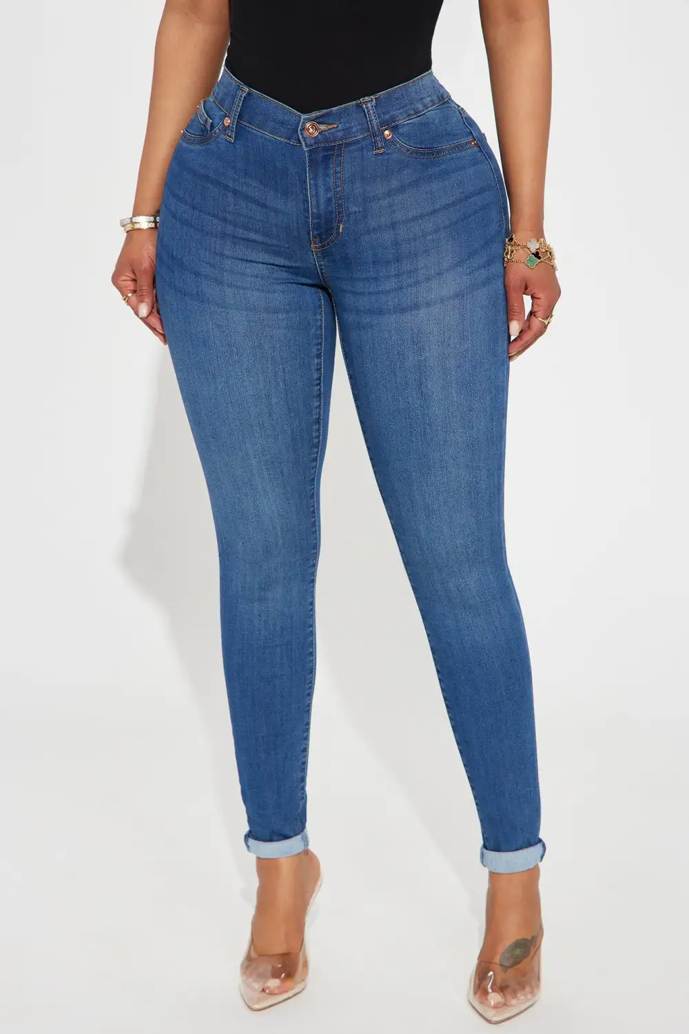 Daydreaming Of You Stretch Skinny Jeans - Dark Wash