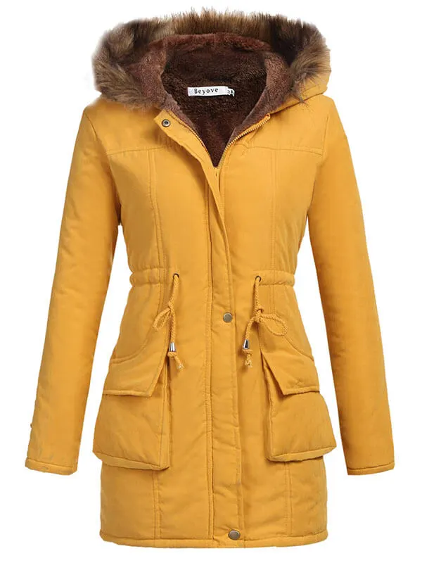 Women's hooded warm winter jacket