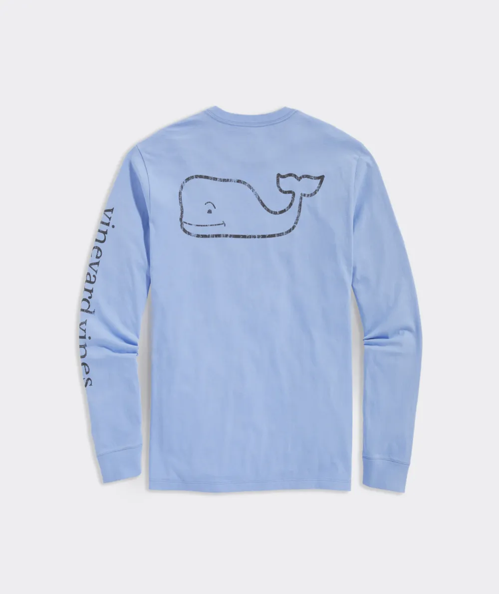 Vintage Whale Long-Sleeve Pocket Tee