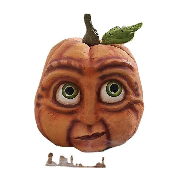 Halloween Pumpkin Outdoor Garden Decoration Ghost Party Pumpkin Six Weird Resin Crafts Ornaments