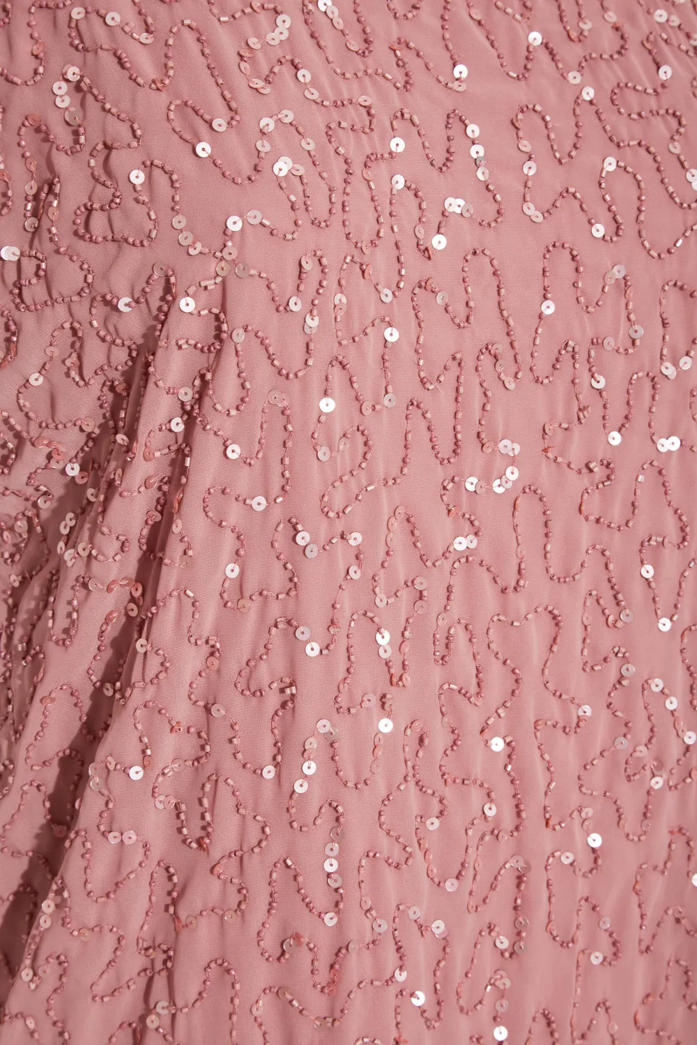 LUXE Curve Teal Green Sequin Hand Embellished Cape Dress