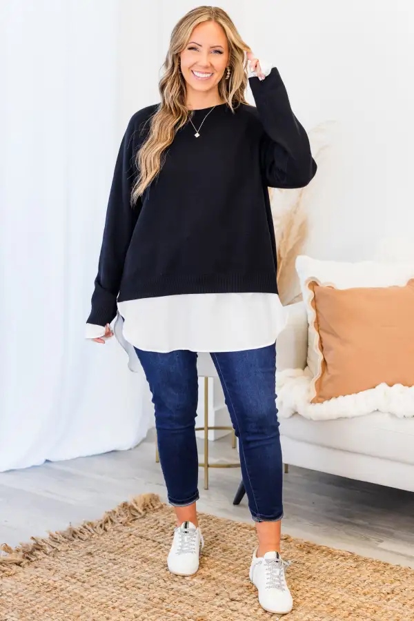 My Ideal Type Sweater, Black