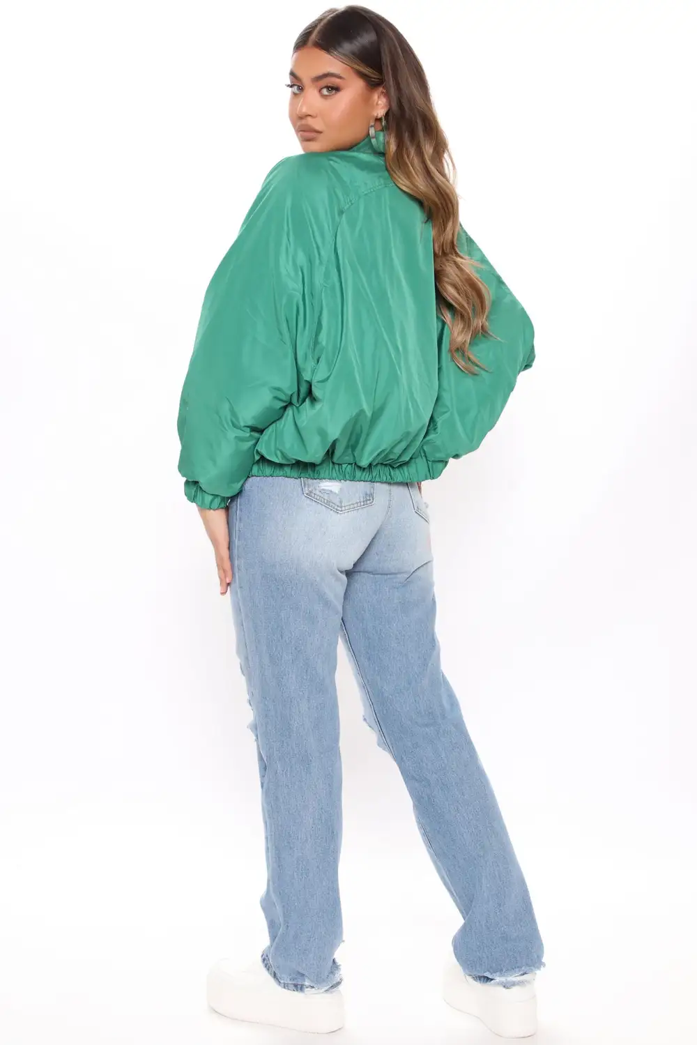 Obsessed With Me Bomber Jacket - Kelly Green