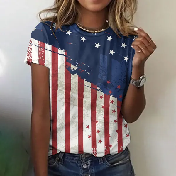 Women's Independence Day Print T-shirt
