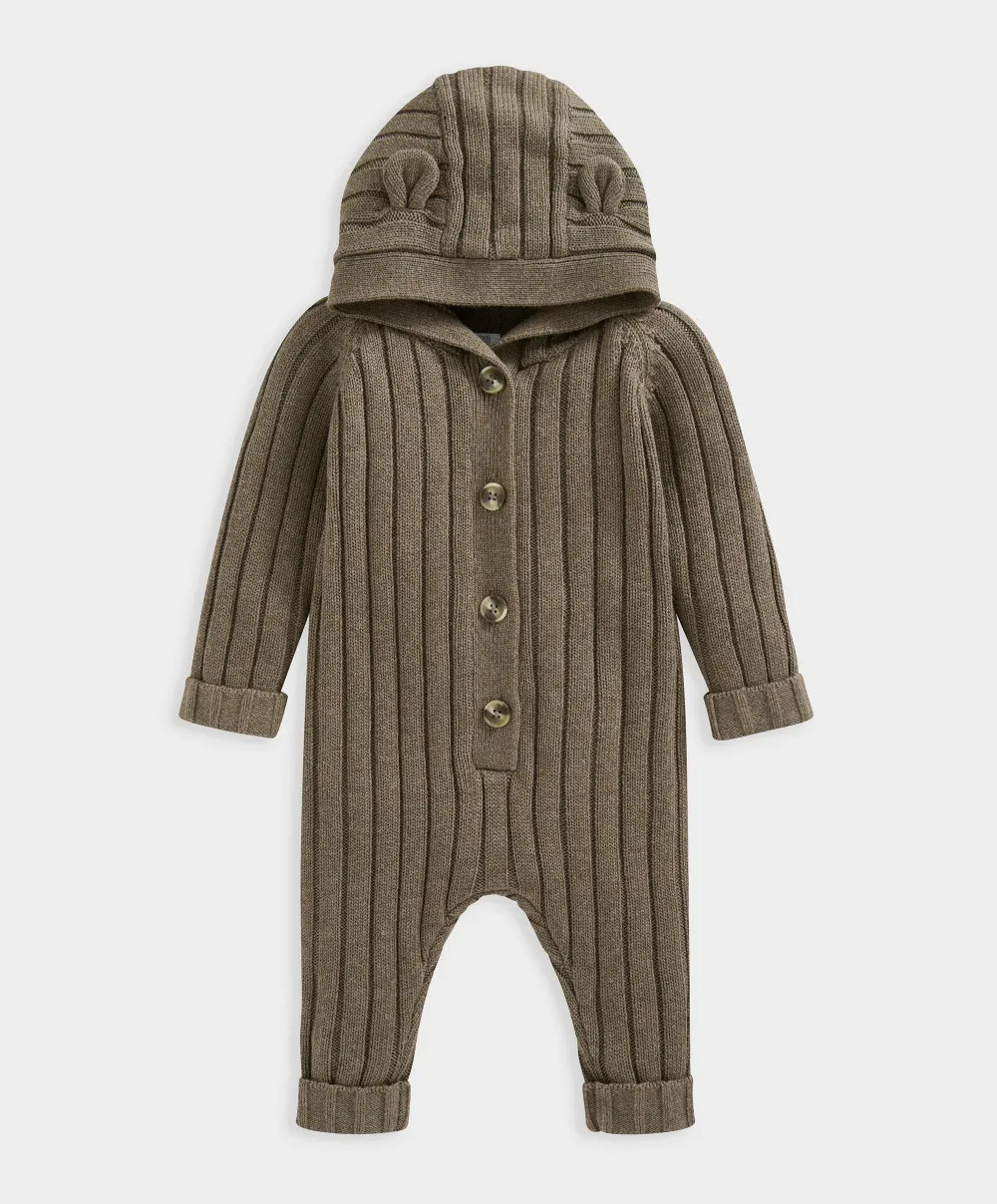 Chunky Knitted Romper - Sand