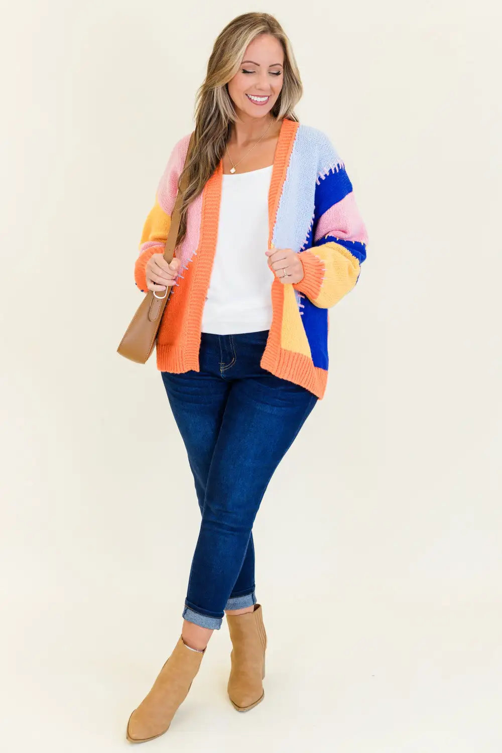 Count Your Promises Cardigan, Orange