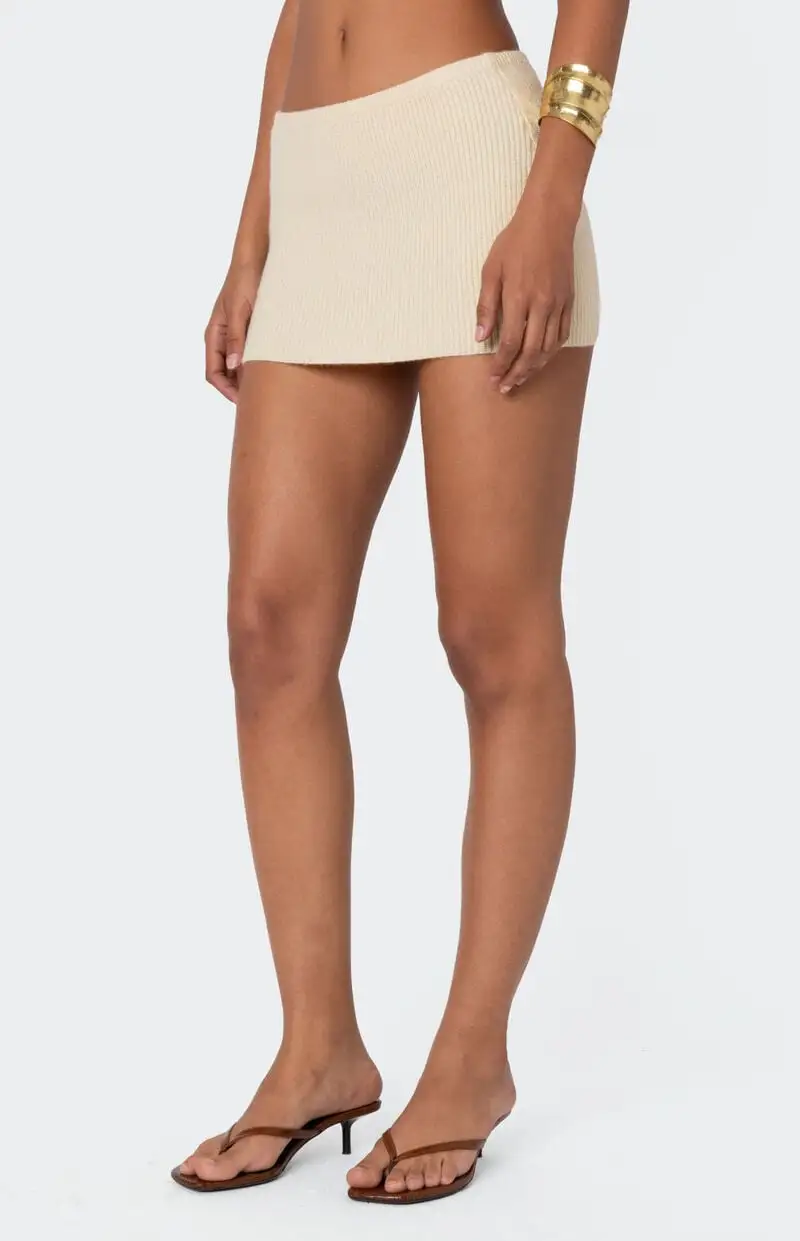 Edikted Fiona Knit Mini Skirt