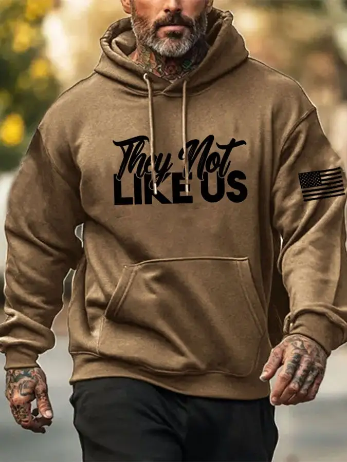 Men's They Not Like Us Casual Hoodie上报