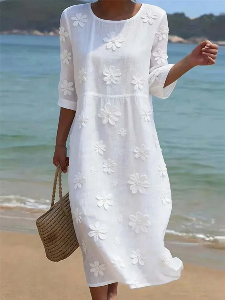 Women'S Casual Daily Floral Art Printed Dress