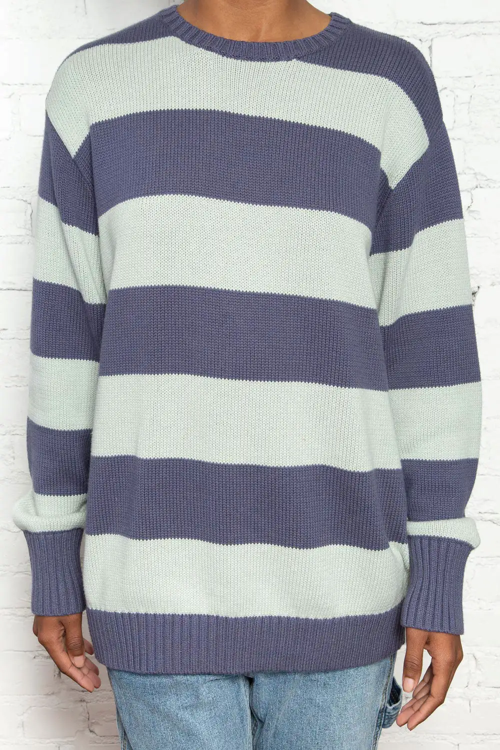 Brianna Cotton Thick Stripe Sweater