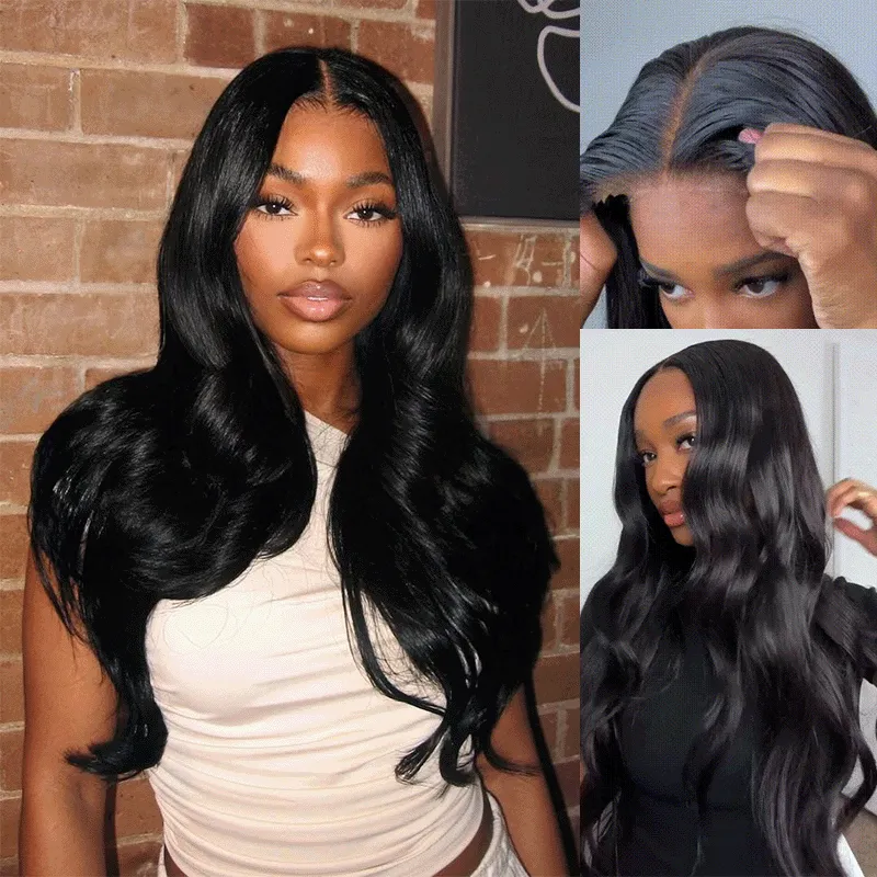 Real HD| Body Wave Glueless Lace Closure Wig 250% Raw Virgin Human Hair Wig