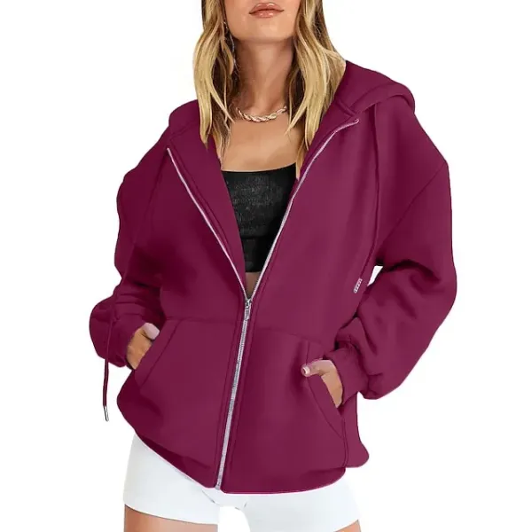 Hooded Drawstring Women's Jacket Long Sleeve Hooded Sweatshirt Athletic Warm Casual Breathable Moisture Wicking Running Sports Training Hiking Sportswear
