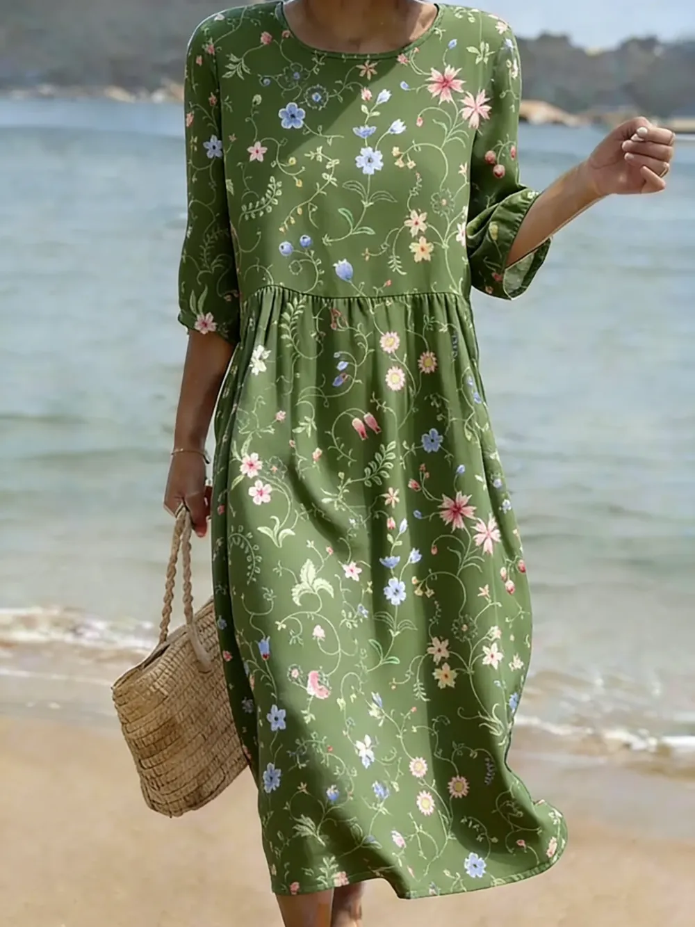 Women's Floral Print Casual Dress