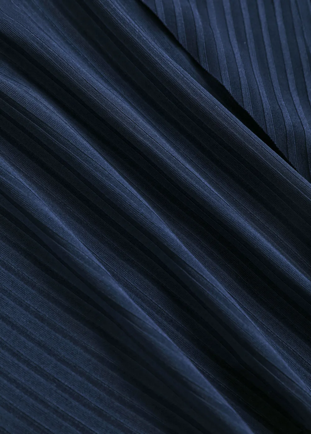 Ruffle Tropical Plants Print Navy Tankini Set