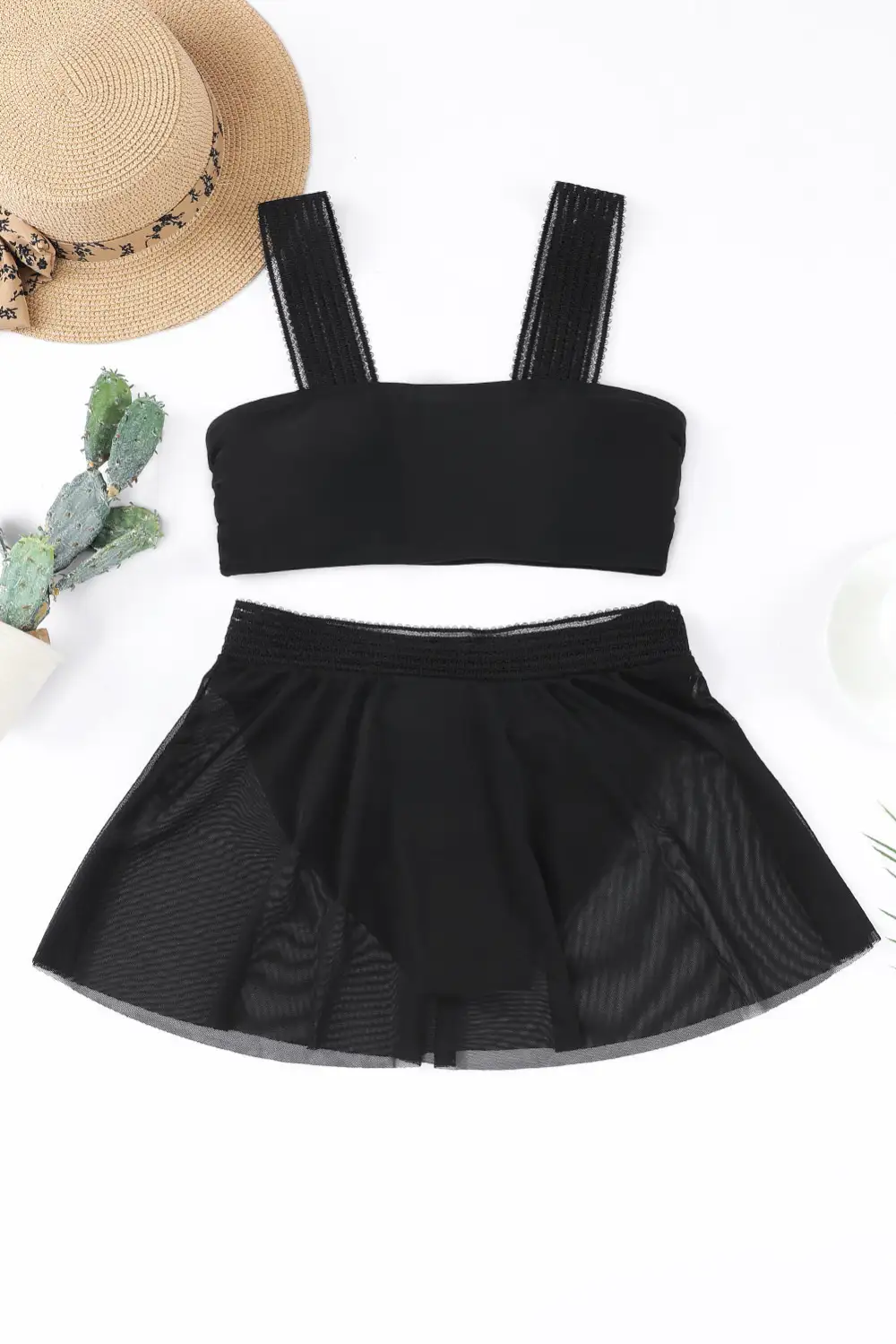 Lace Mesh Sheer Set