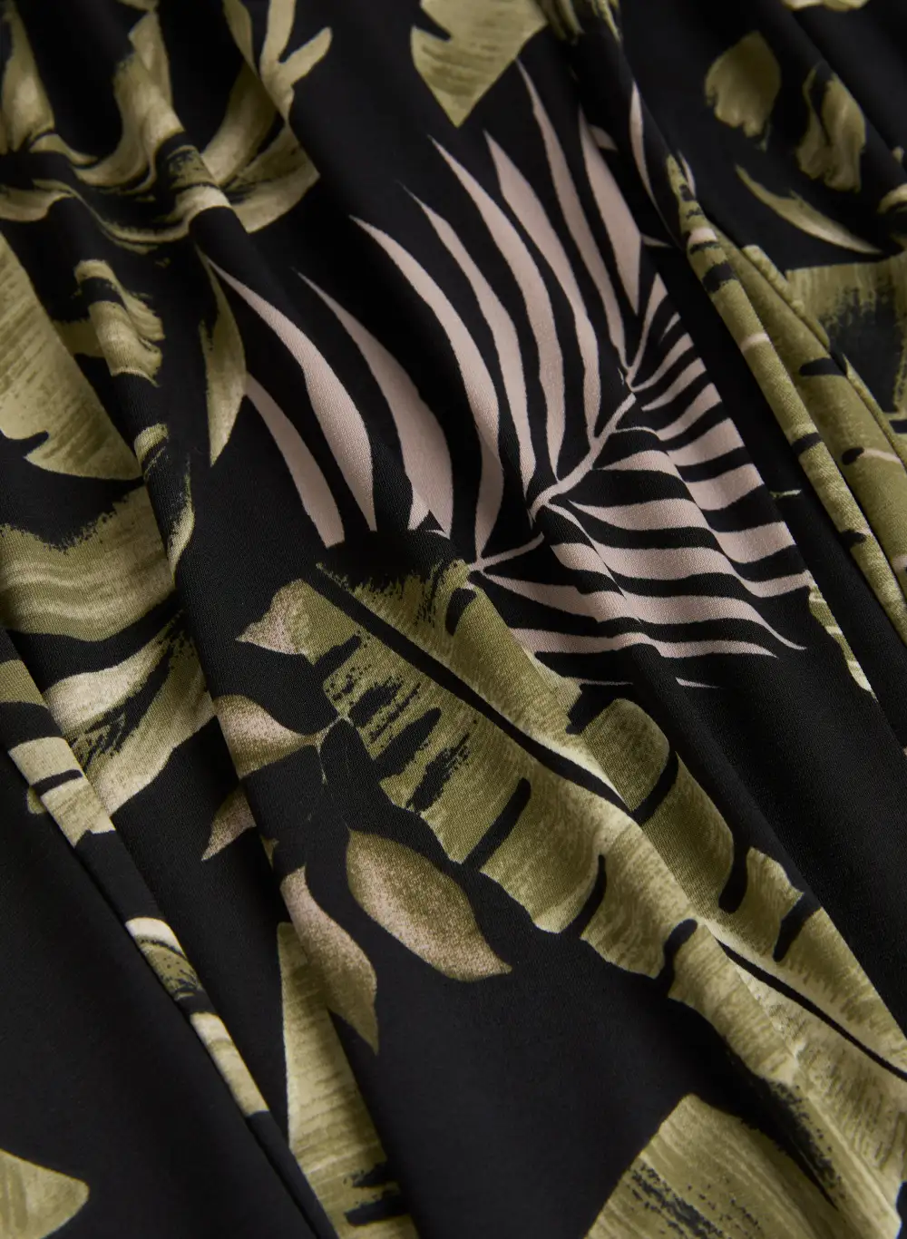 Pull-On Leaf Print Pants
