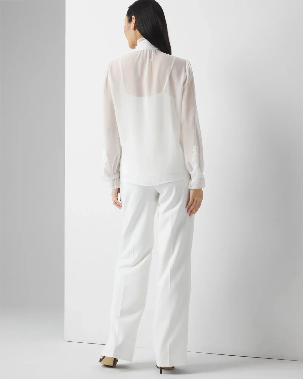 Chiffon Ruffle Blouse
