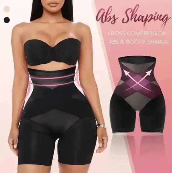 🎁New Year Promotion 49% OFF - New Cross Compression Abs & Booty High Waisted Shaper