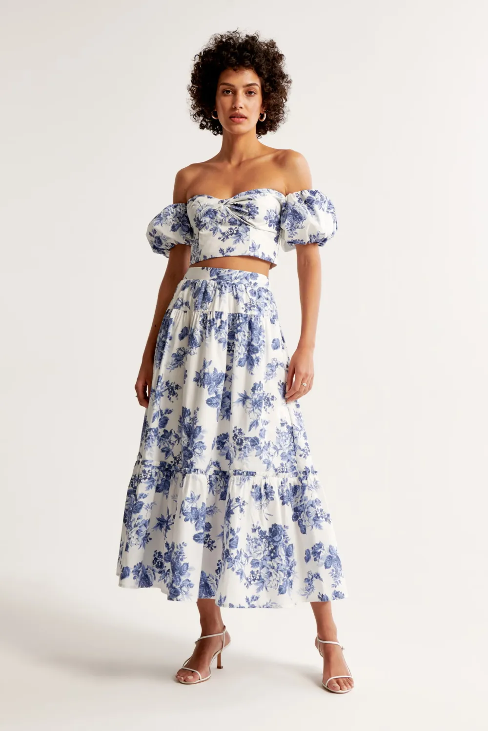 Poplin Tiered Maxi Skirt