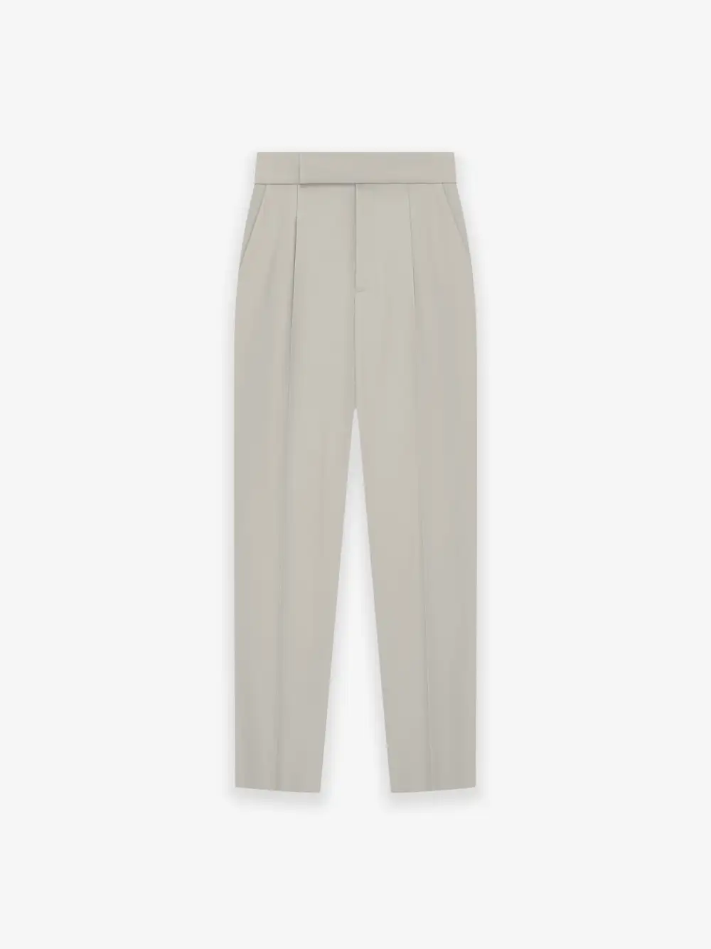 Wool Gabardine Tapered Trouser