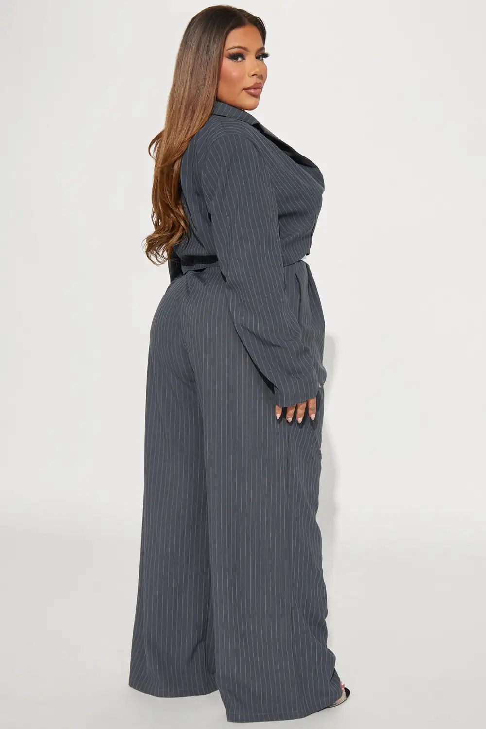It Girl 3 Piece Pant Set - Grey