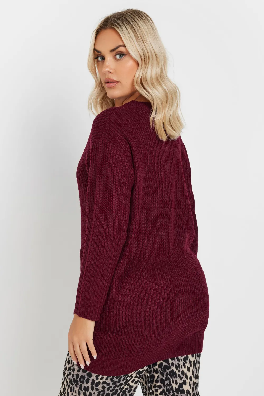 YOURS Curve Pink Essential Knitted Jumper