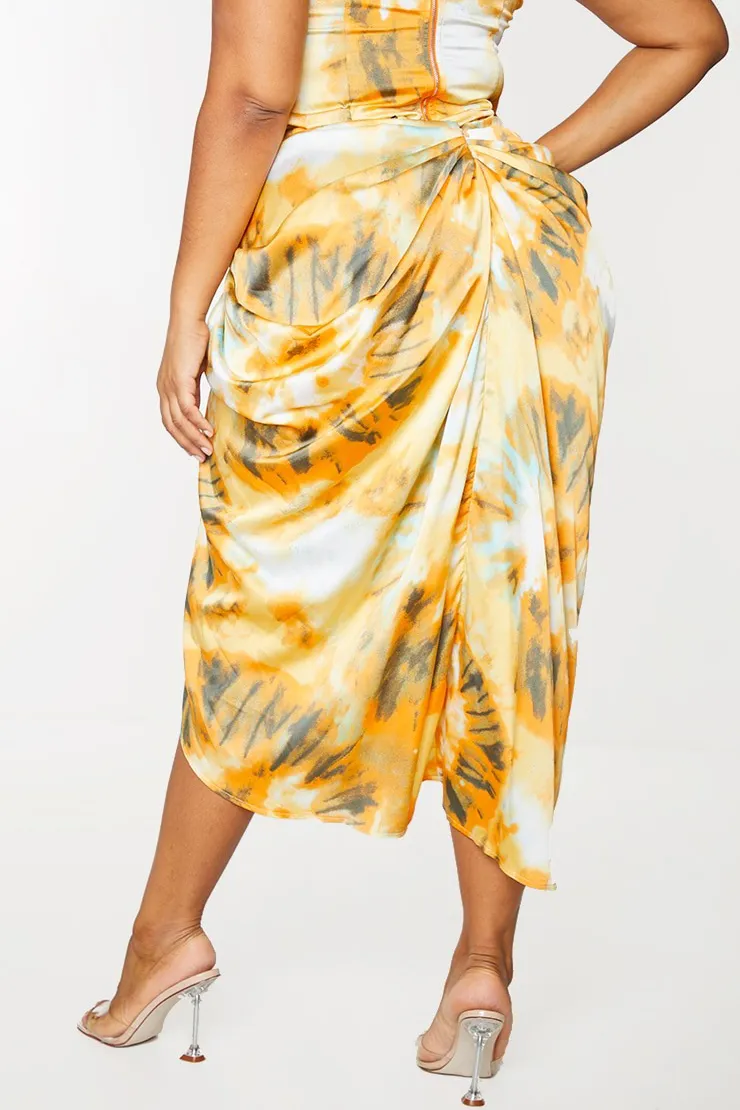 Fiona Floral Midi Dress - Yellow/combo