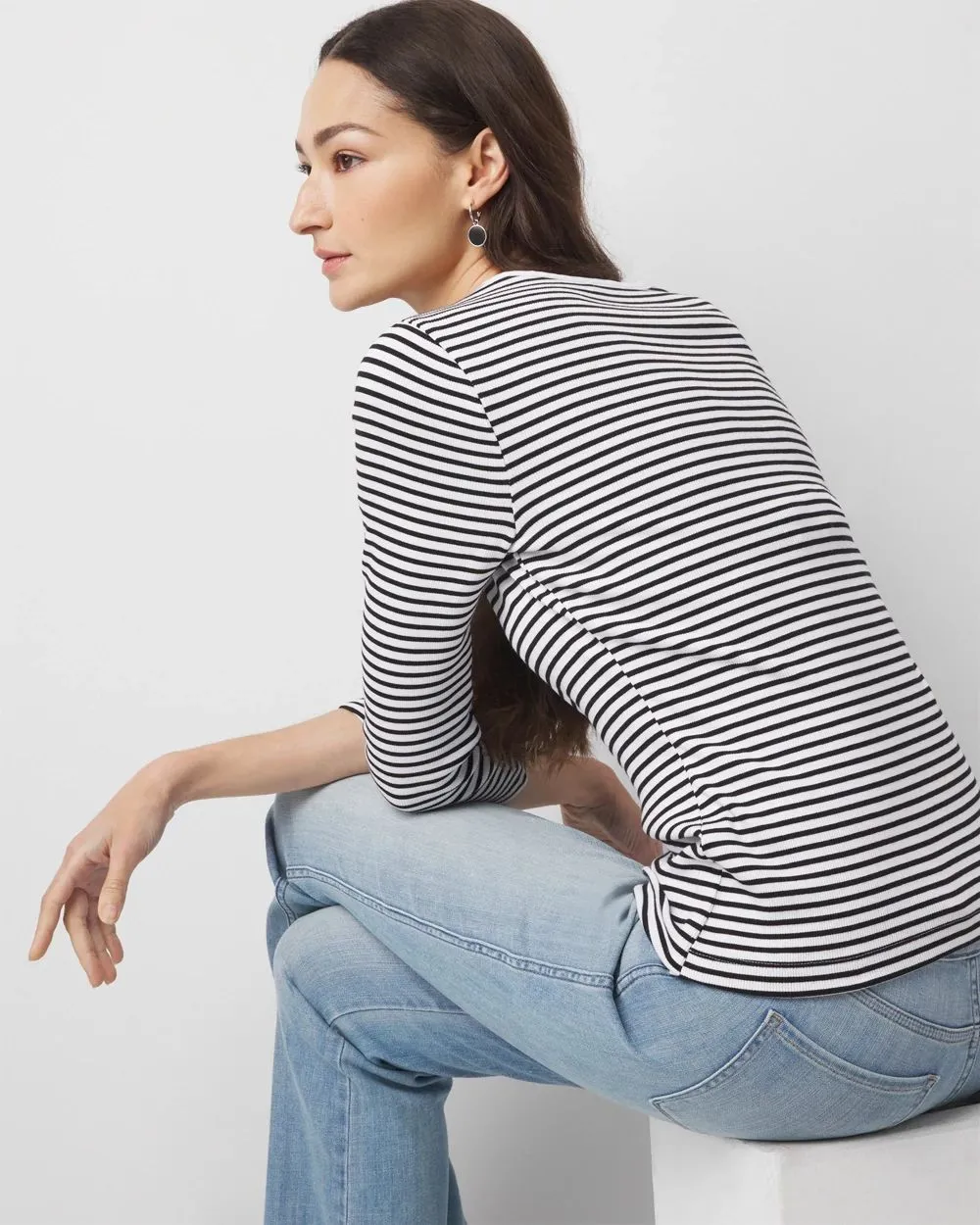 Ribbed Boatneck Top