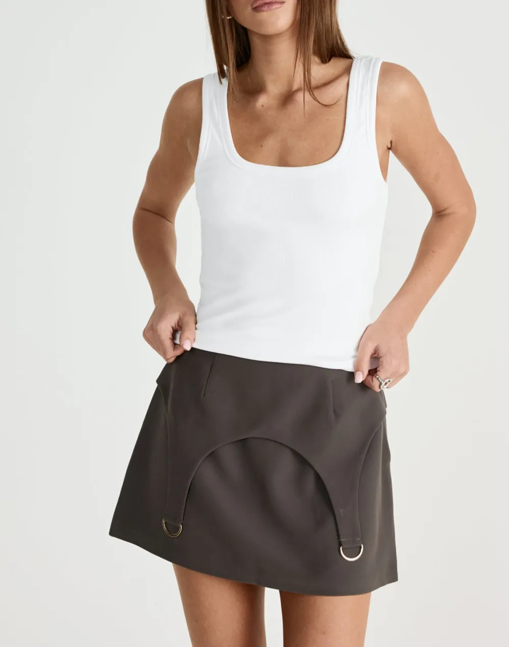 Slimming A-Line Layered Skirt For Women