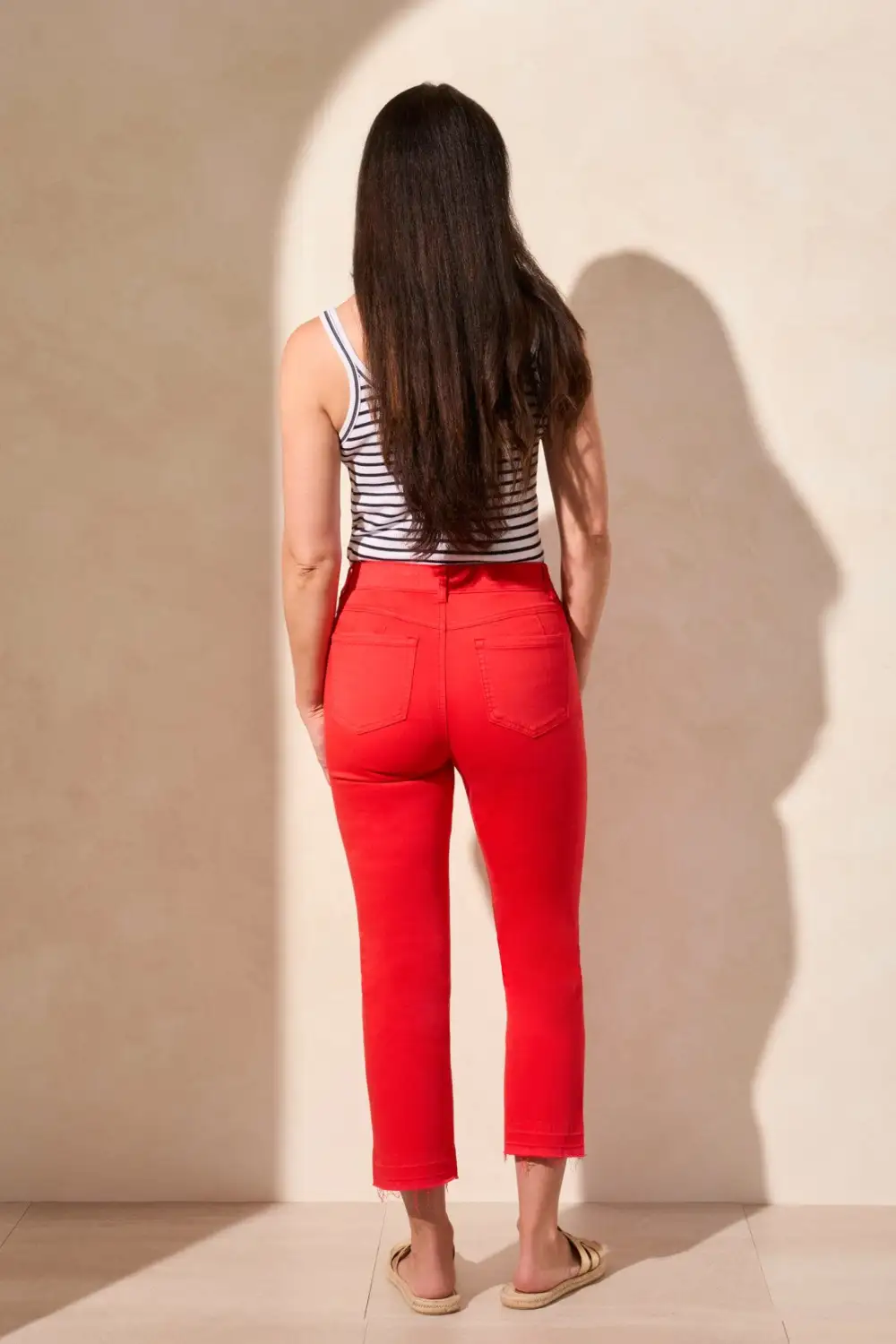 Sophia Curvy 25 Inch Flared Jeans With Released Hem-Bayberry