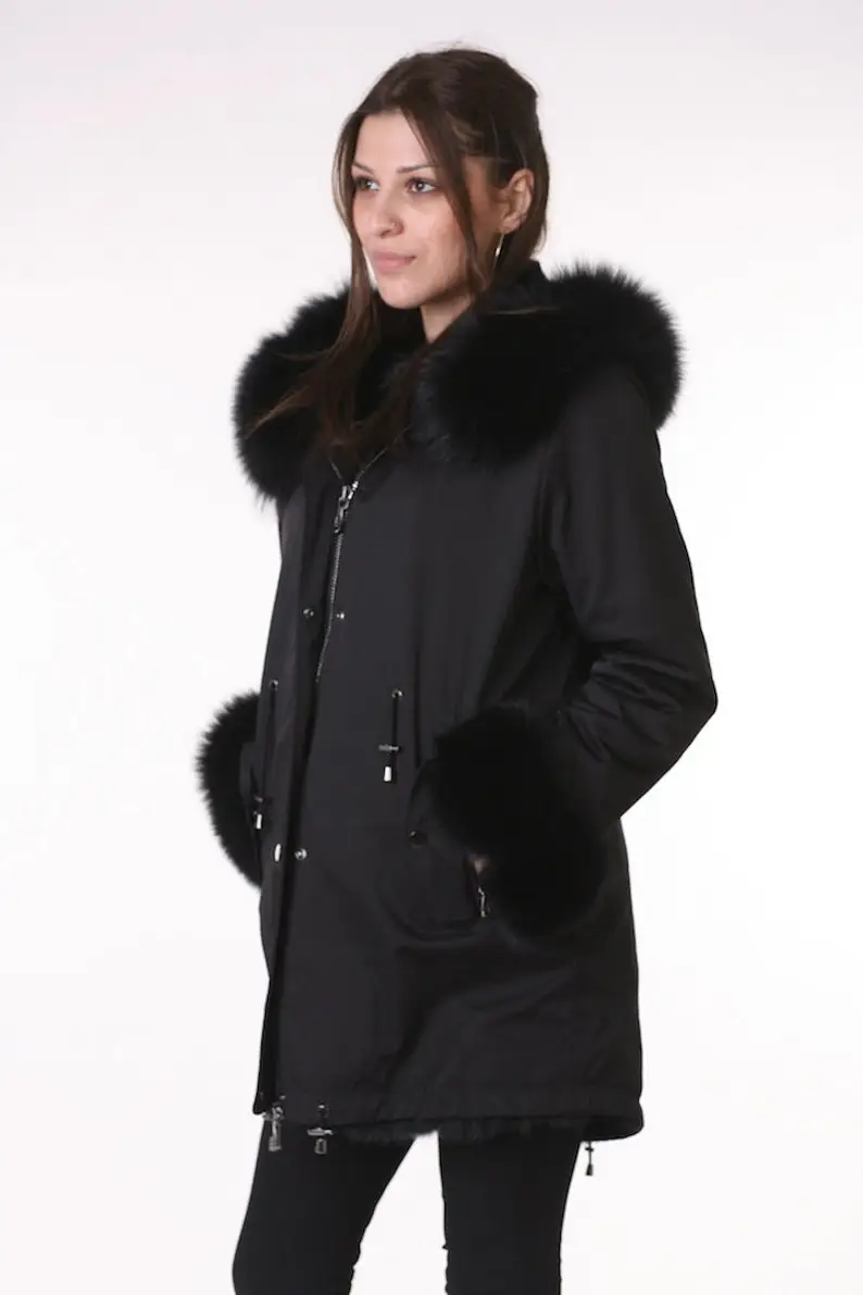 Fox Parka Fur Coat Women’s