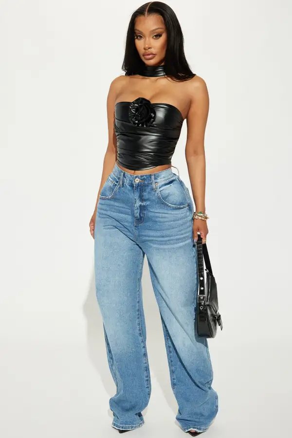 Bad Romance Rosette Top - Black