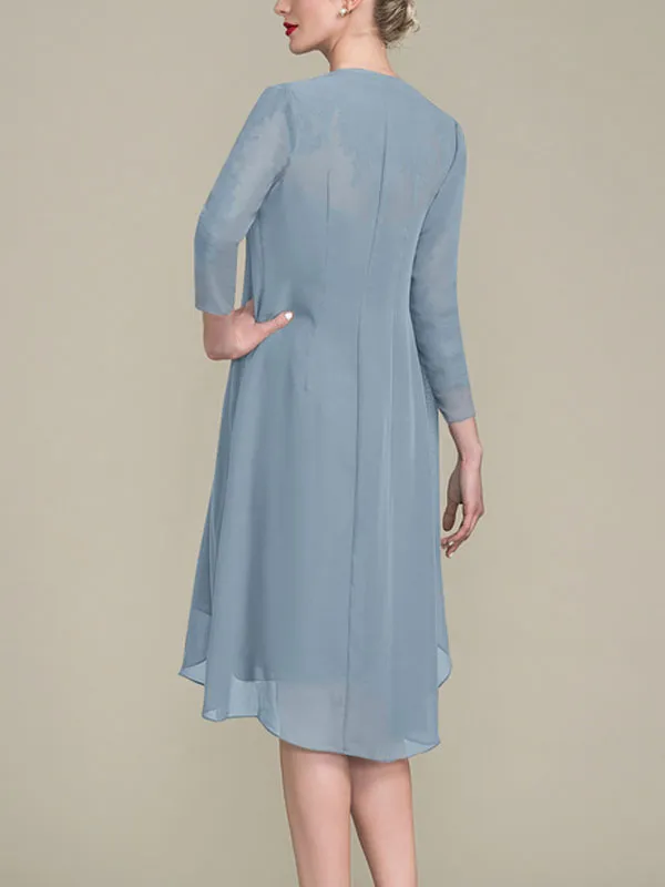 Waist Chiffon Simple Temperament Bridal Mother Dress