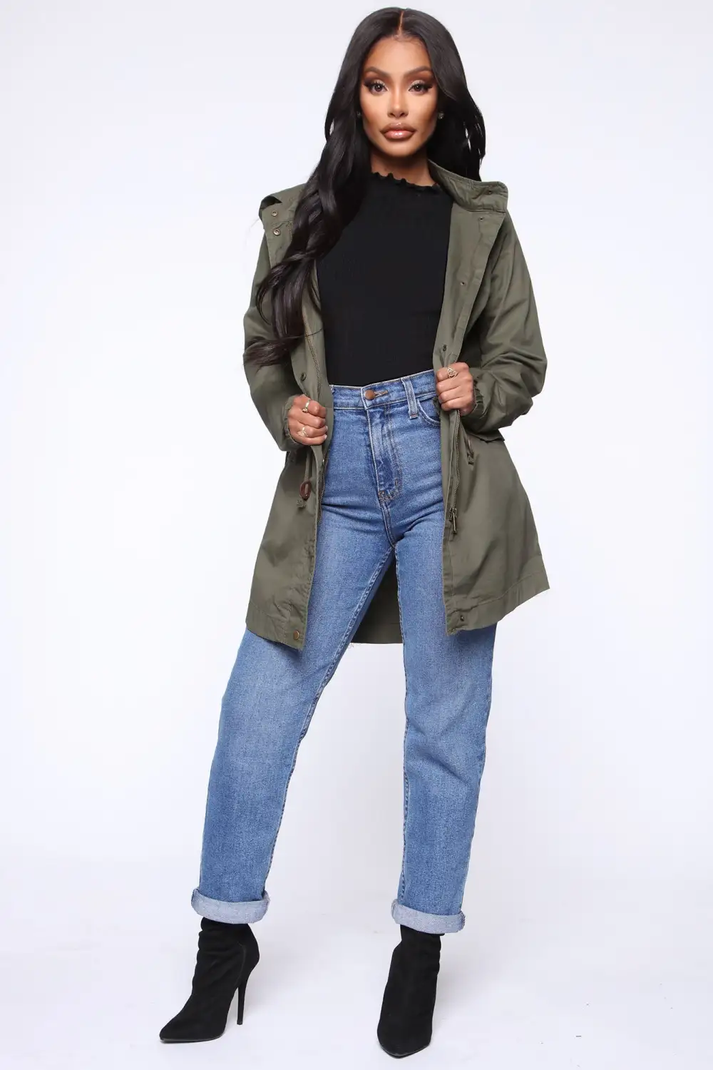 Giving You Some Love Anorak Jacket - Olive