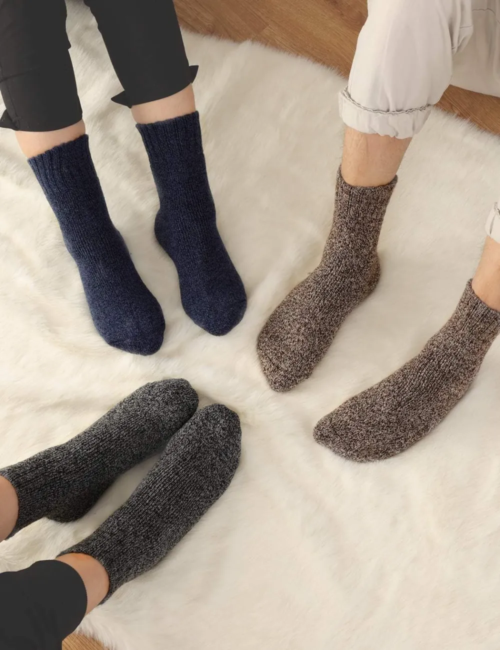 Jeasona Wool Socks for Women Warm Winter Thermal Thick Socks Gifts for Women Mom