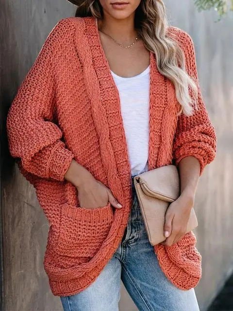 Pure Color Knitting Sweater