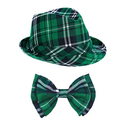 St. Patrick's Day Irish Green Checkered Hat