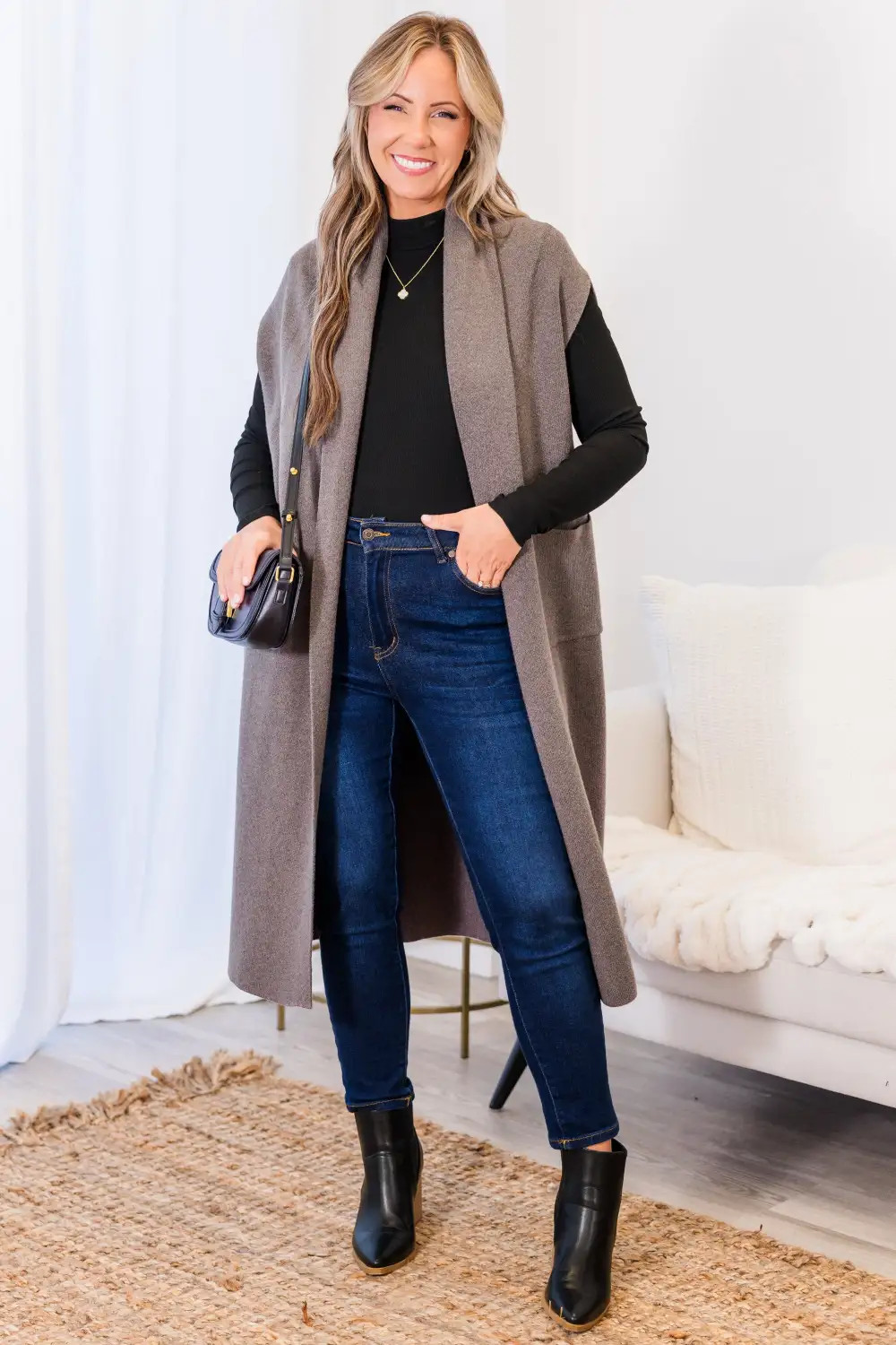 She's So Cute Cardigan, Grey