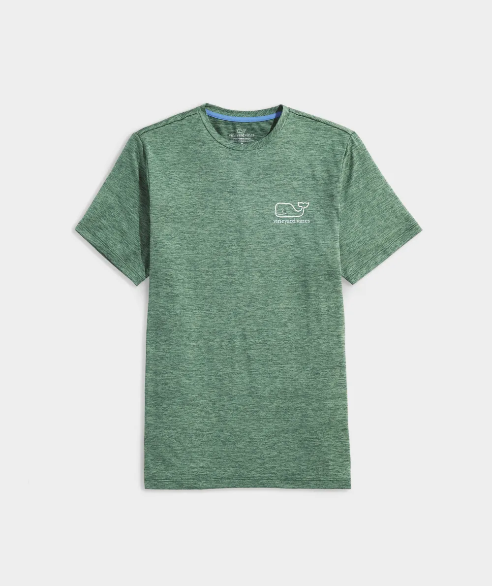 Whale Logo Short-Sleeve Harbor Performance Tee