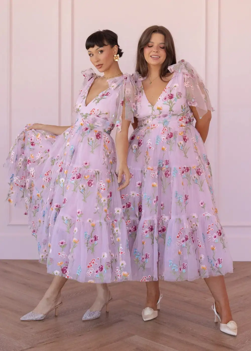 Margaret Midi Dress Pink