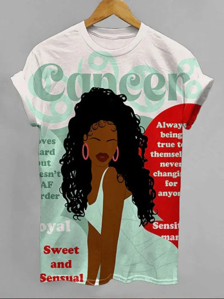 Cancer Girly Season Unisex Short Sleeve Tshirt