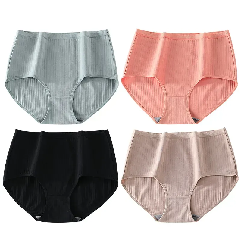 2023 Plus Size High Waist Leak Proof Cotton Panties