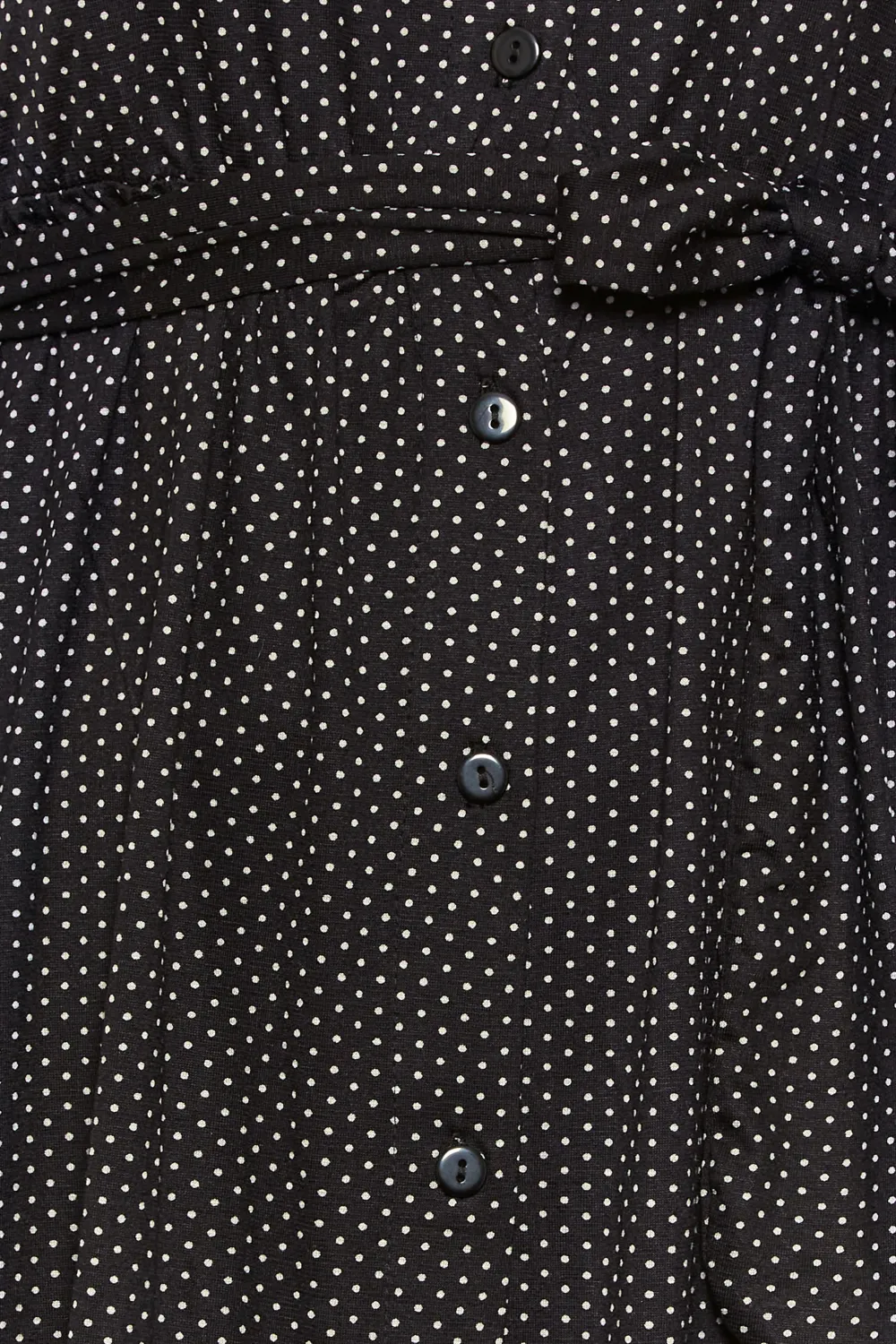 YOURS Curve Black Polka Dot Print Spilt Hem Midaxi Shirt Dress