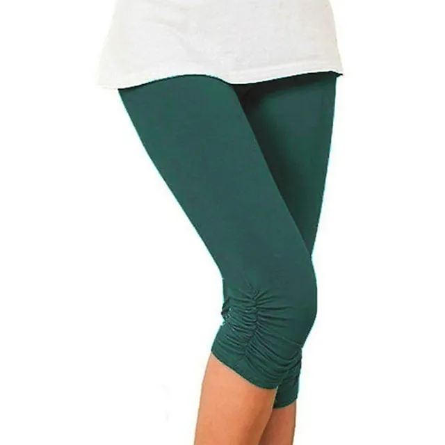 Women's Fashion Capri shorts Calf-Length Pants Casual Weekend Stretchy Plain Tummy Control Butt Lift Mid Waist Skinny Green White Black Blue Gray S M L XL XXL