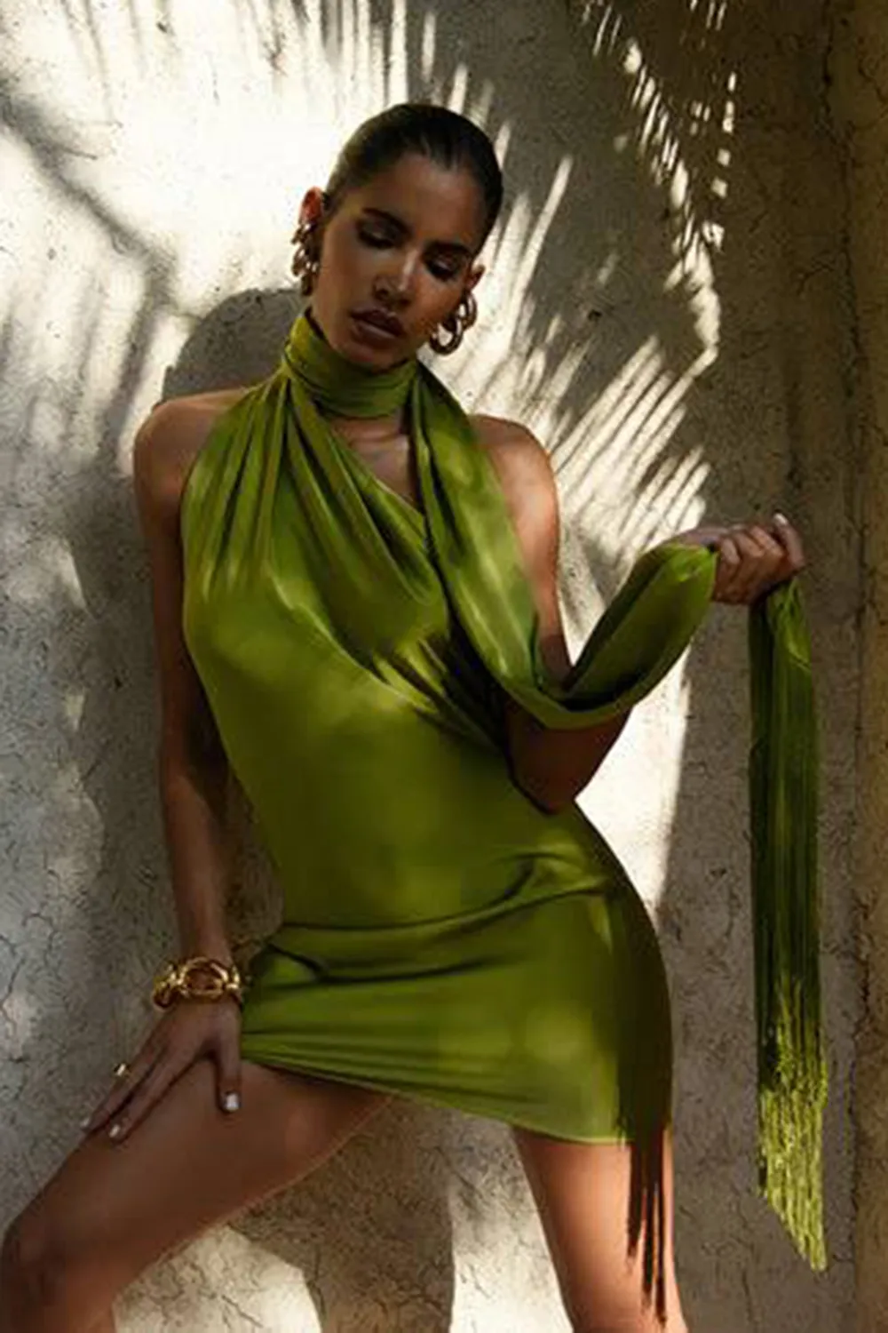 Serafia green dress