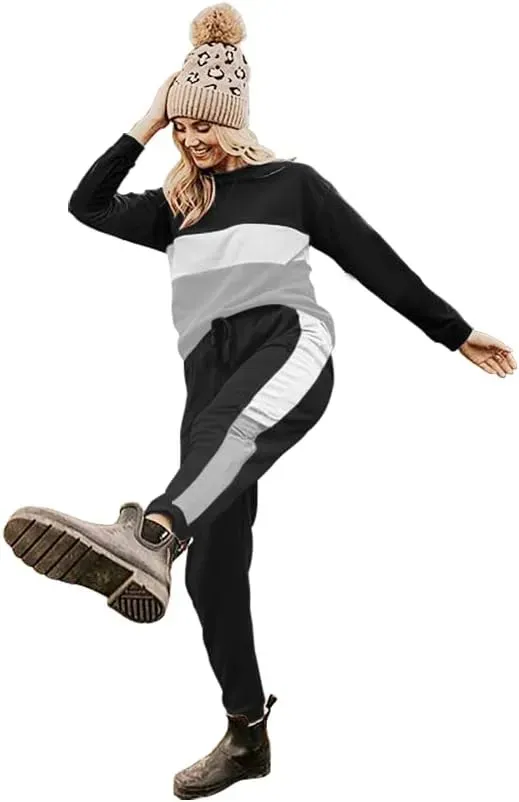 Lounge Sets for Women Two Piece Outfits Sweatsuits Sets Long Pant Loungewear Workout Athletic Tracksuits