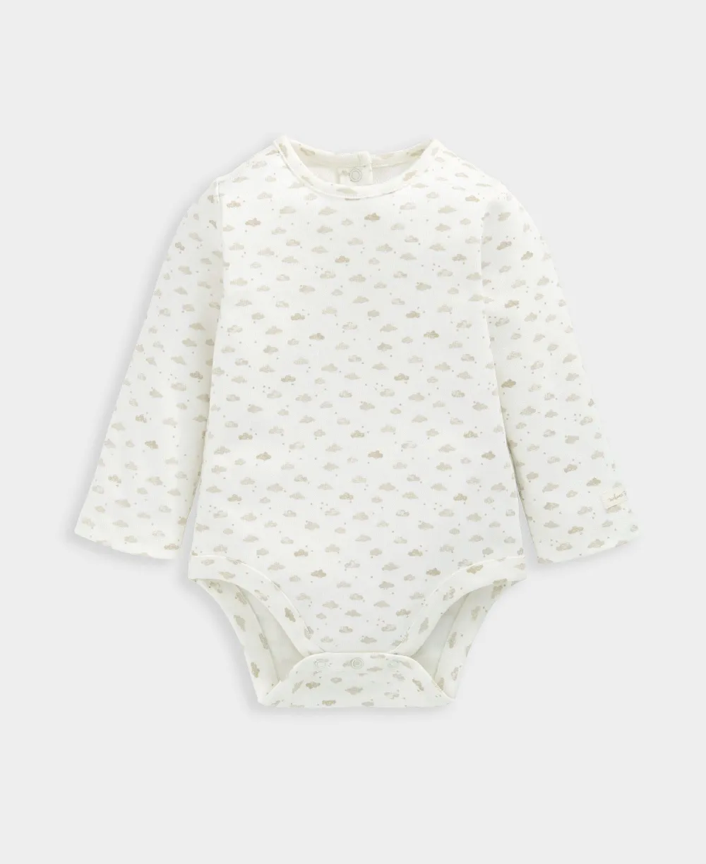 Ribbed Dungarees & Bodysuit Outfit Set - Oatmeal