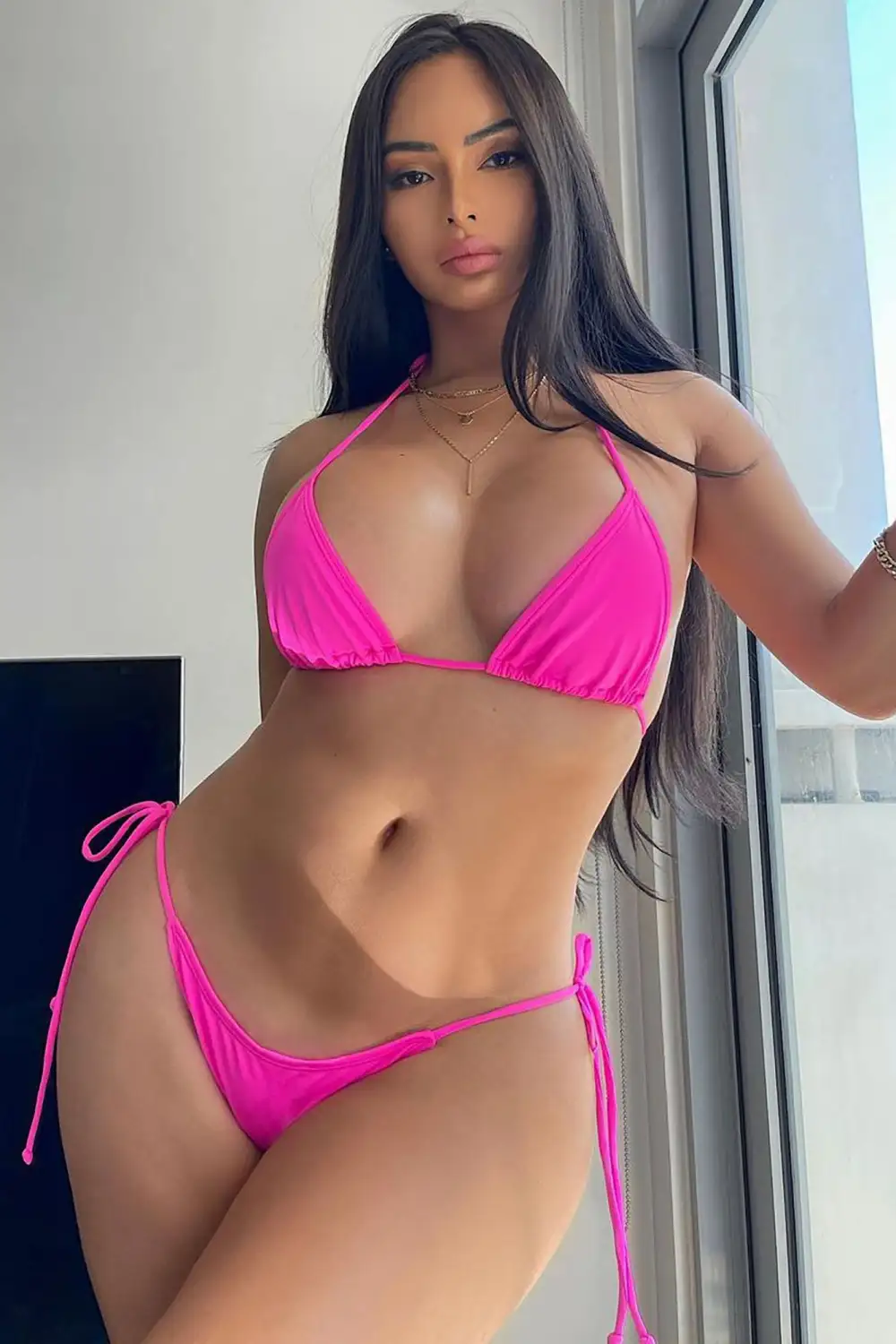 What A Beach Tiny Bikini Set - Pink