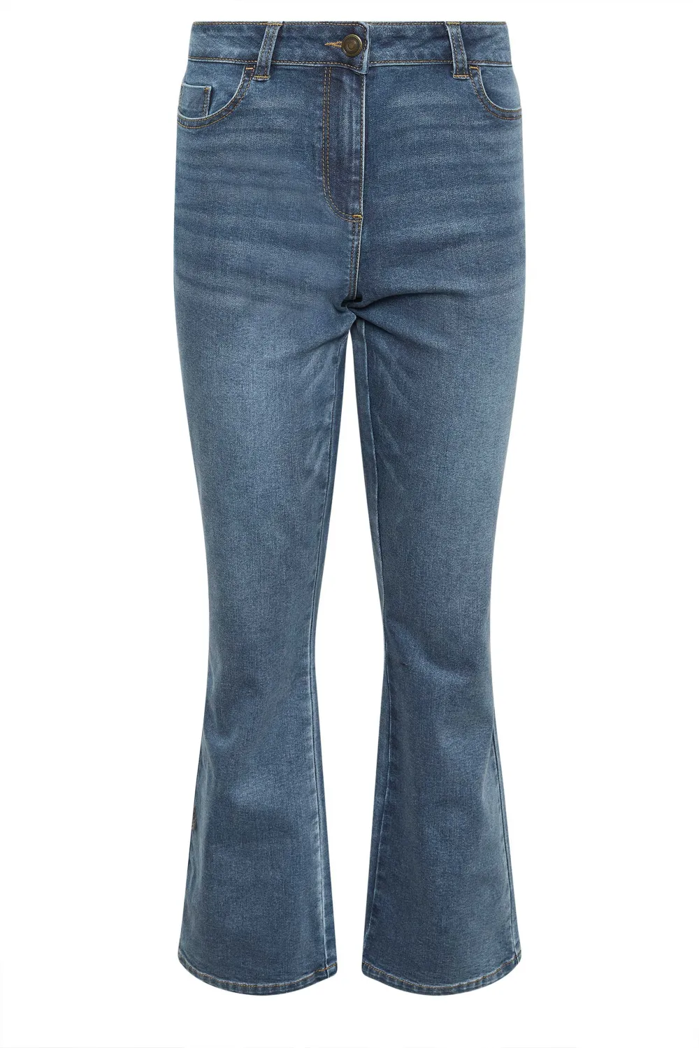 M&Co Blue Mid Wash Bootcut Jeans